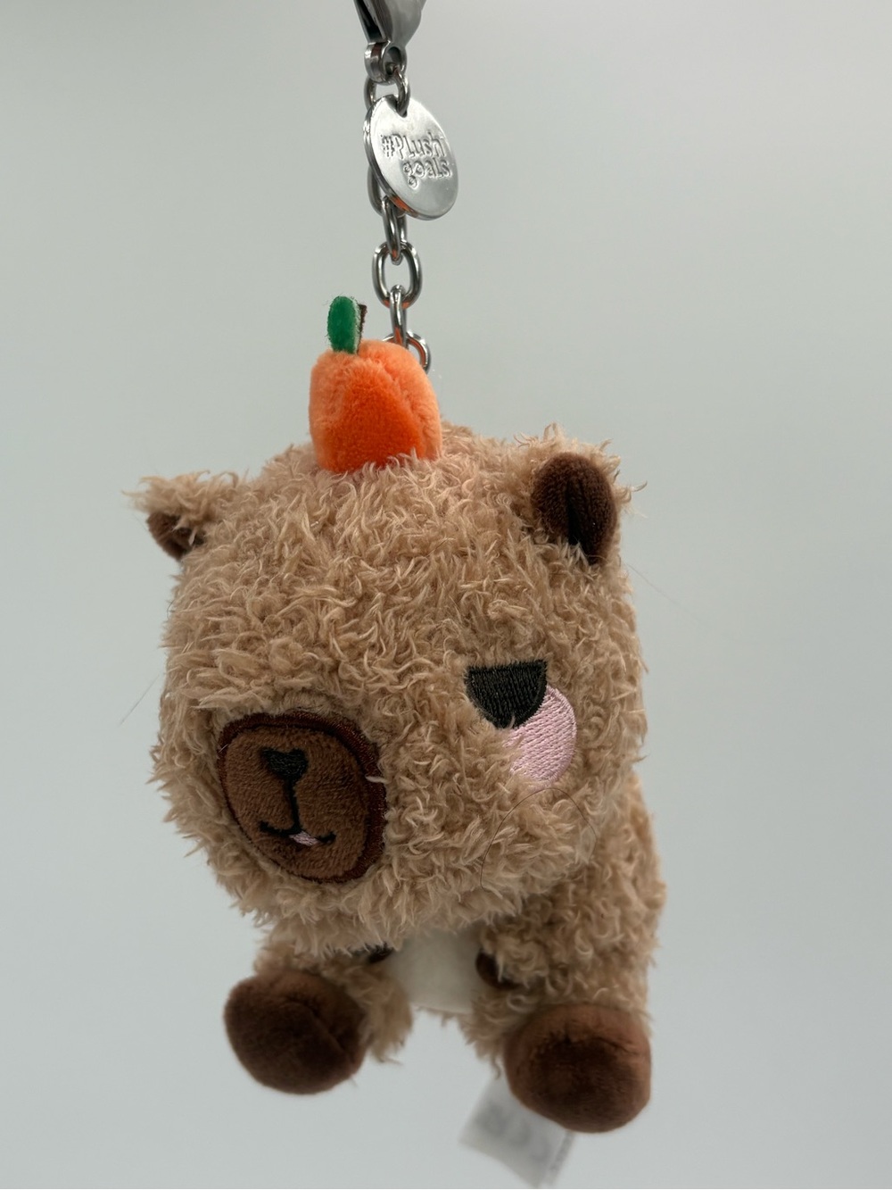 Cuddle Barn PlushGoals Bear Pumpkin Keychain Clip Plush Backpack Charm #PlushGoa